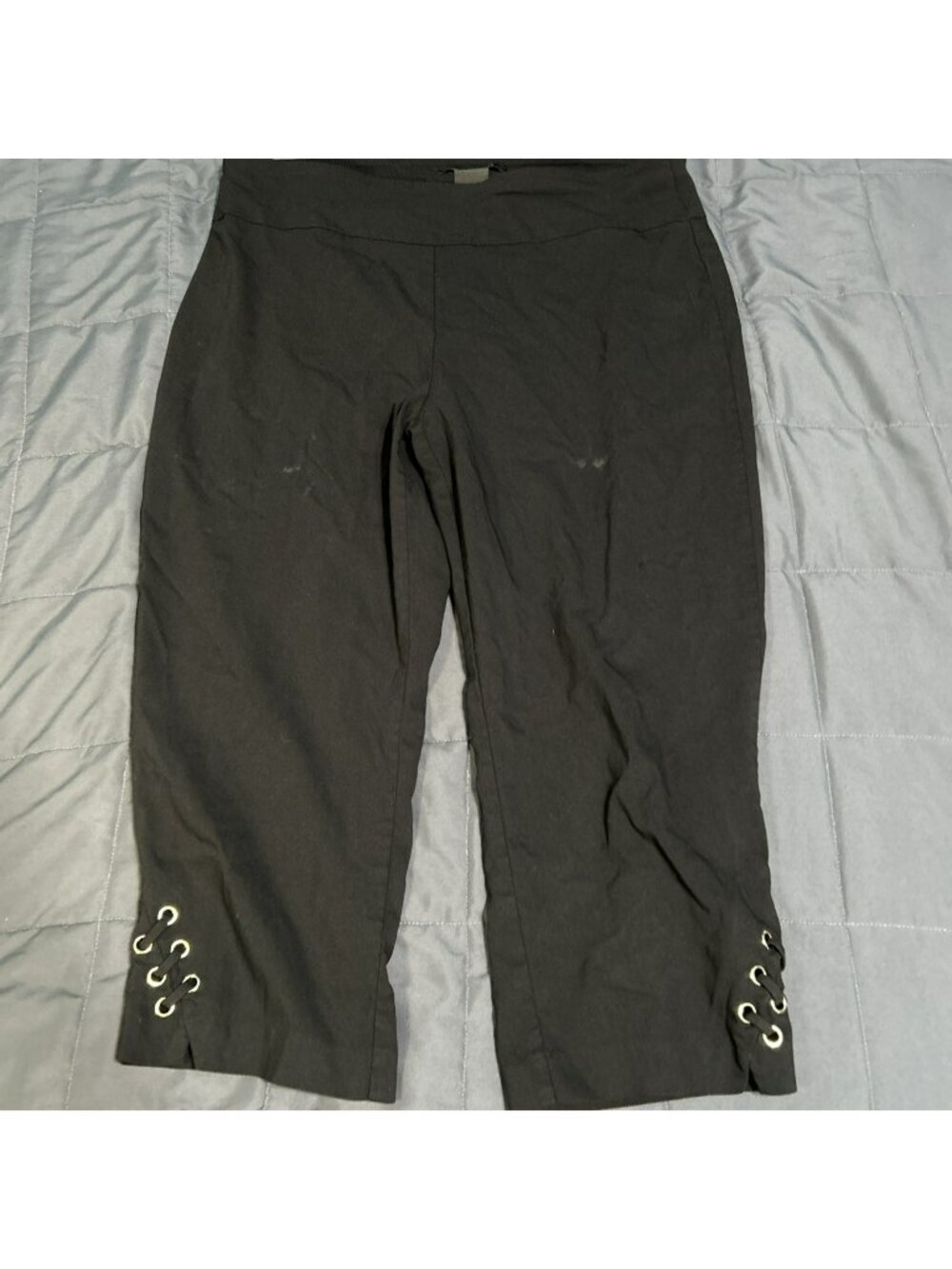 Women's Zac & Rachel Pants EUC Size 14 Black Pull On Baggy Y2K - Picture 1 of 7